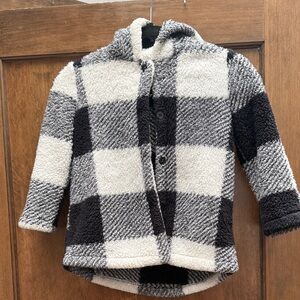 Girls Plaid Sherpa Jacket 5t